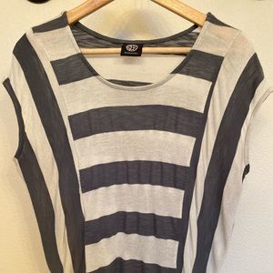 Bobeau cap sleeve sweater, size M